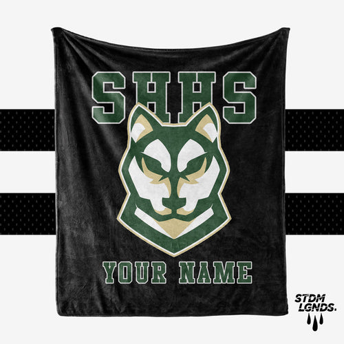 South Hill High School Husky Personalized Blanket