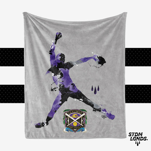 Carlsbad New Purple Pitcher  - Personalization Blanket