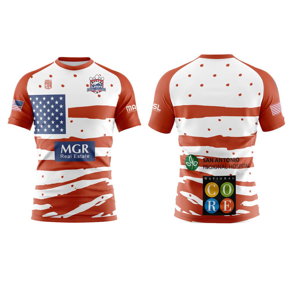
                  
                    USA WOMENS RED STRYKERS JERSEY
                  
                