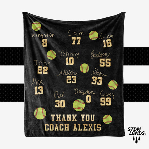 Softball Signature Series Blanket